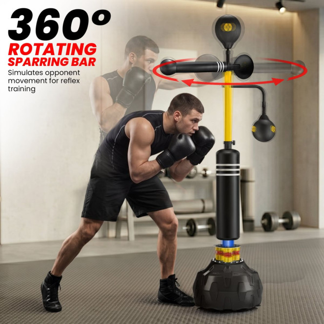 Powertrain Freestanding Boxing Trainer 5 in 1 Reflex Training System Image 4