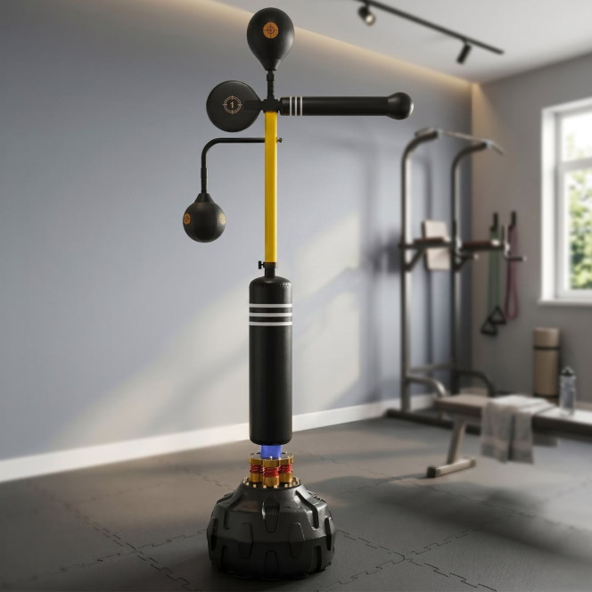 Powertrain Freestanding Boxing Trainer 5 in 1 Reflex Training System Image 8
