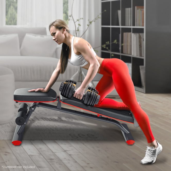 Powertrain Home Gym Bench Adjustable Flat Incline Decline FID Image 2