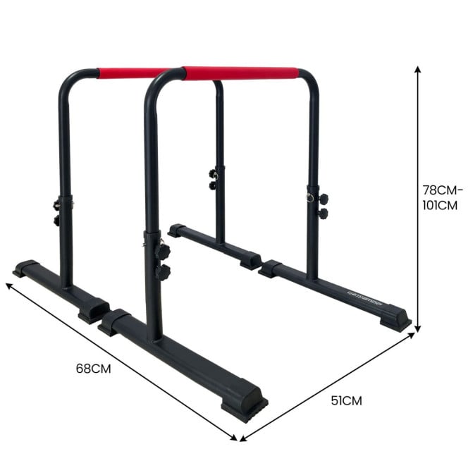 Powertrain Height-Adjustable Dip Bars Pair Load Capacity 200kg Separated Type Image 3