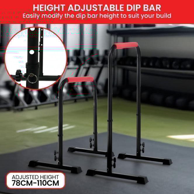 Powertrain Height-Adjustable Dip Bars Pair Load Capacity 200kg Separated Type Image 4