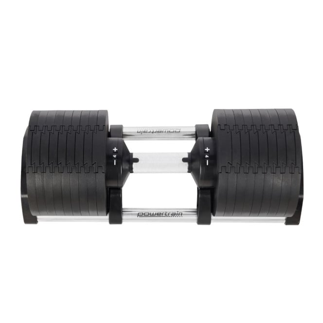 Powertrain Eon 36kg Dial-Up Adjustable Dumbbell Home Gym Weights Image 2