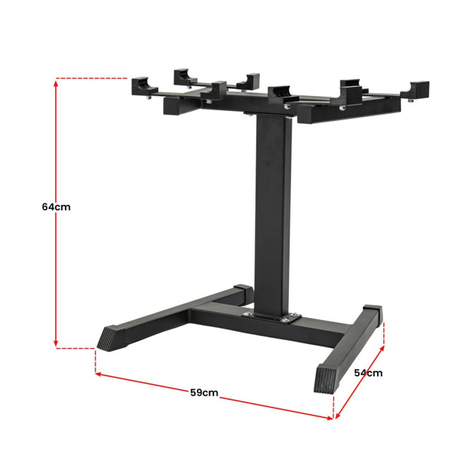 Powertrain Eon Dial-Up 90KG Adjustable Dumbbells Pair with Stand  - Green Image 4