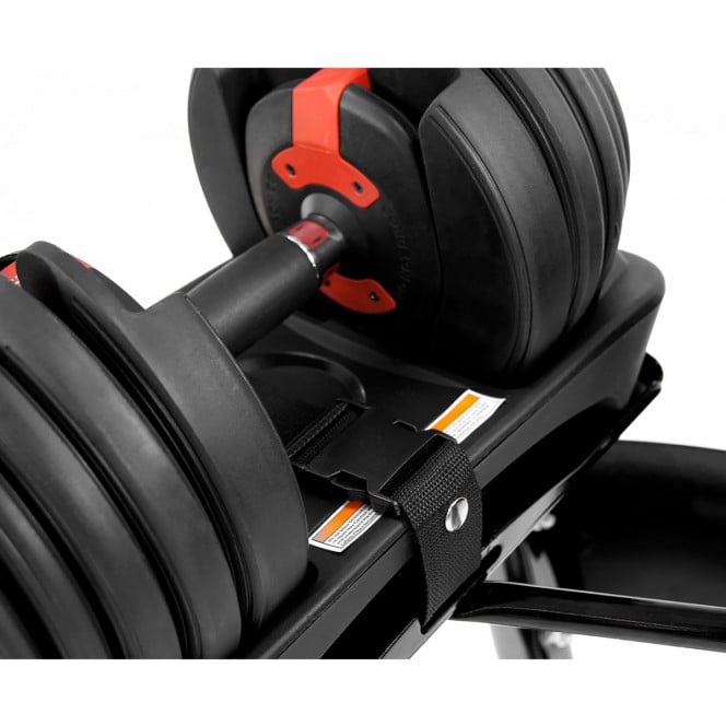 2x 24kg Powertrain Adjustable Dumbbells with Stand Image 4