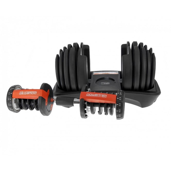 24kg Adjustable Dumbbell by Powertrain Image 3