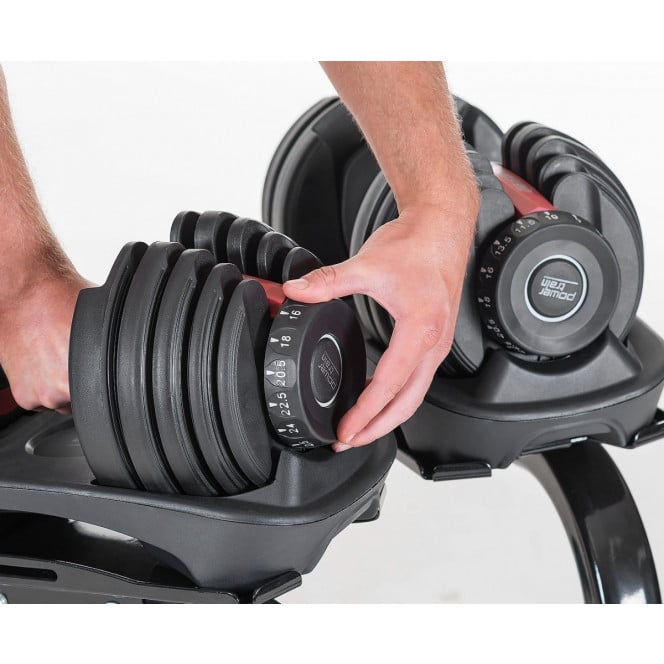 48kg Powertrain Adjustable Dumbbell Home Gym Set Image 4