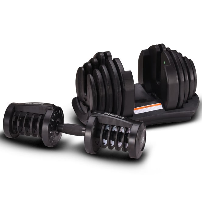 Powertrain 40kg Adjustable Dumbbell Home Gym Weights Image 8