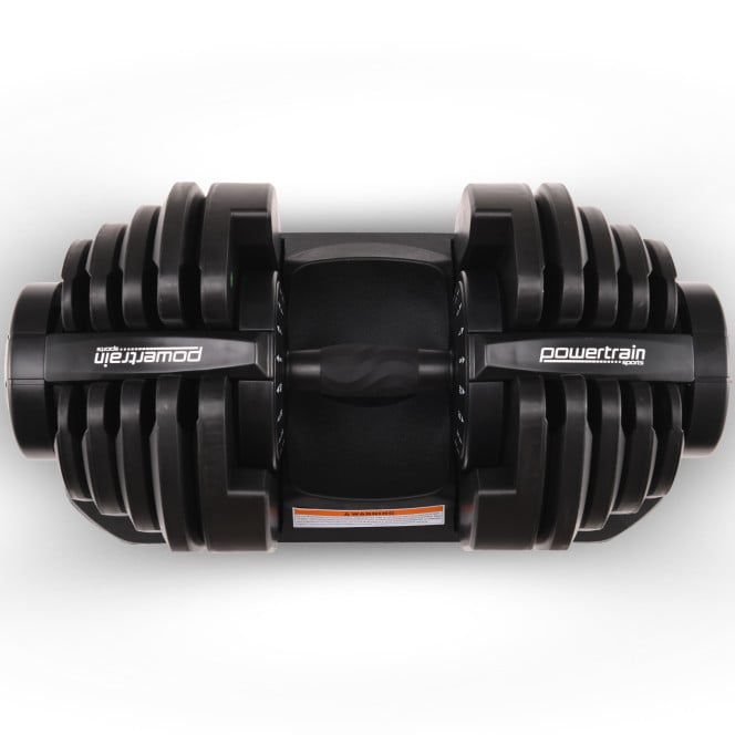 Powertrain 40kg Adjustable Dumbbell Home Gym Weights Image 11