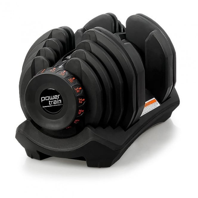 1x 40kg Powertrain Adjustable Dumbbell Image 2