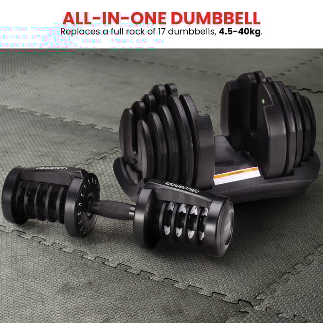 Powertrain 80kg Gen3 Adjustable Dumbbell Home Gym Weights Image 3