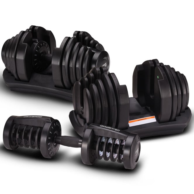 Powertrain 80kg Gen3 Adjustable Dumbbell Home Gym Weights Image 7