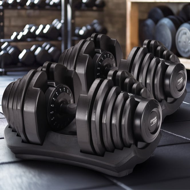 Powertrain 80kg Gen3 Adjustable Dumbbell Home Gym Weights Image 10