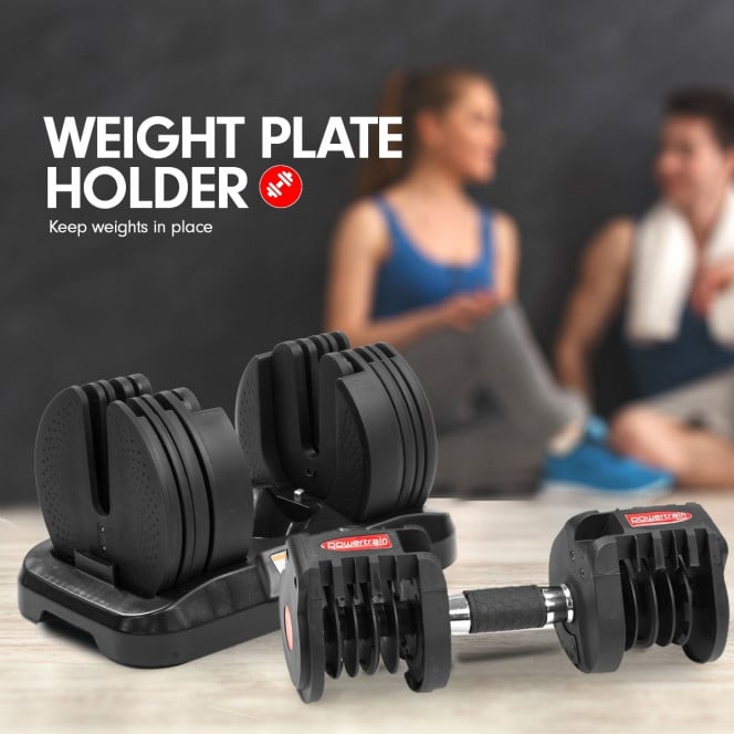 Adjustable Dumbbells 20kg each Powertrain Gen2 Home Gym Image 3