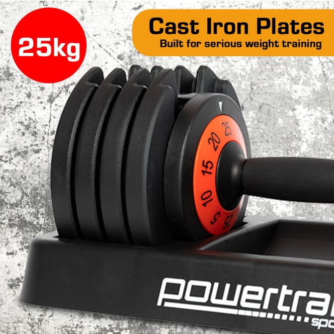 25kg Powertrain GEN2 Pro Adjustable Dumbbell Image 13