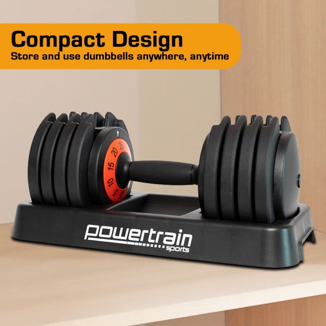 25kg Powertrain GEN2 Pro Adjustable Dumbbell Image 5