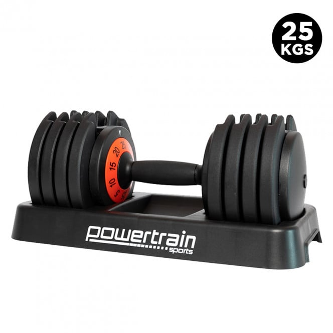 25kg Powertrain GEN2 Pro Adjustable Dumbbell