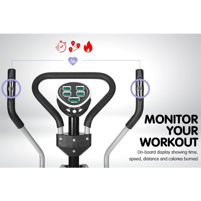 Powertrain 5-in-1 Elliptical Cross Trainer Bike with Dumbbells Image 4