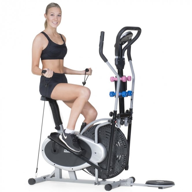 Powertrain 6-in-1 Elliptical Cross Trainer Bike with Weights and Twist Disc Image 2