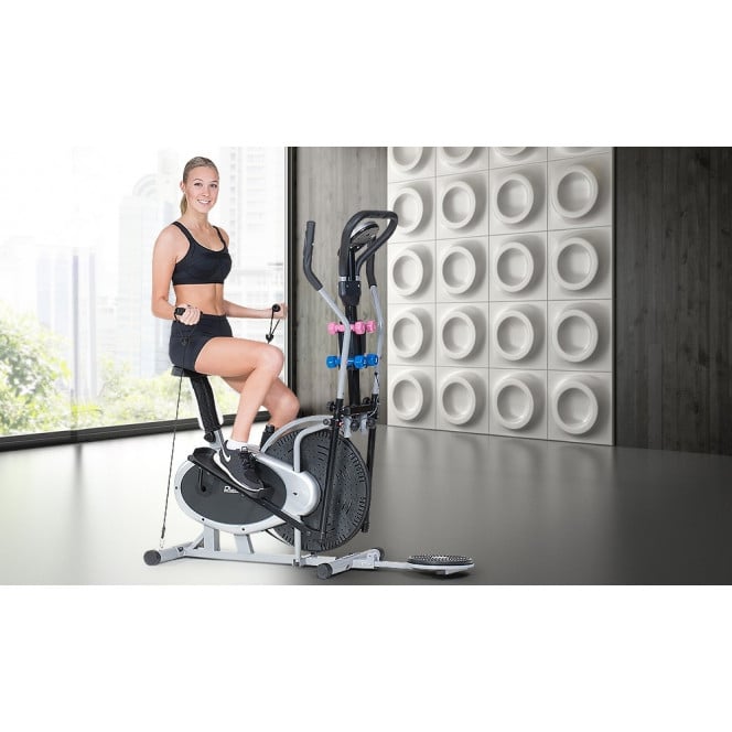 Powertrain 6-in-1 Elliptical Cross Trainer Bike with Weights and Twist Disc Image 4