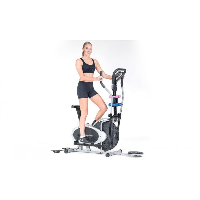 Powertrain 6-in-1 Elliptical Cross Trainer Bike with Weights and Twist Disc Image 3