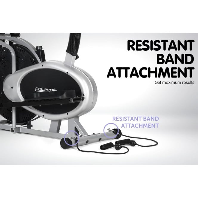 Powertrain 6-in-1 Elliptical Cross Trainer Bike with Weights and Twist Disc Image 8