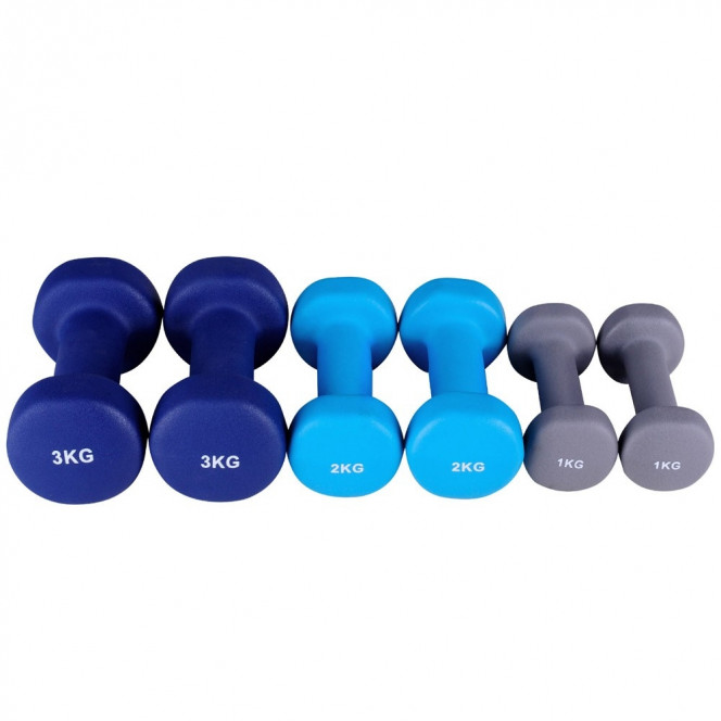 Everfit 6 Piece 12kg Dumbbell Weights Set with Stand Image 6