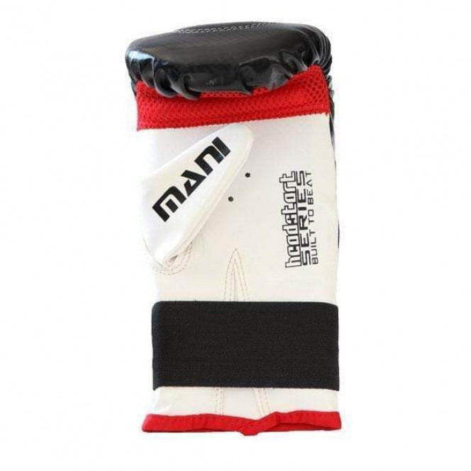 Head Start Bag Mitts Gym Punching Boxing Gloves Black/White/Red Image 2