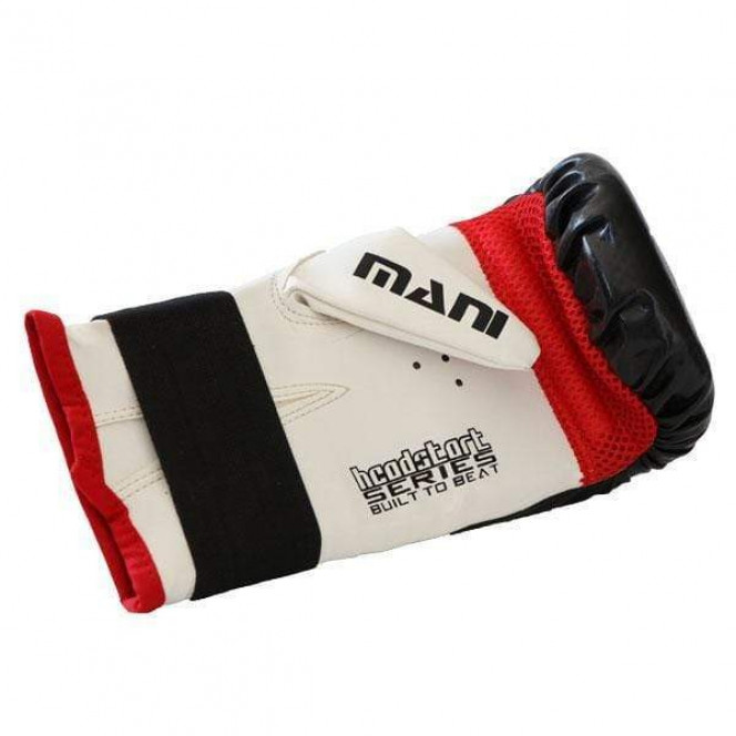 Head Start Bag Mitts Gym Punching Boxing Gloves Black/White/Red Image 4