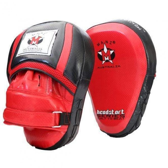 Head Start Punch Hit Focus Curved Training Coaching Red/Black Pads