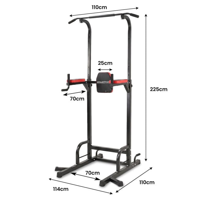 Powertrain J06 Multi-Function Power Tower Pull Up Chin Up Dip Station Heavy Duty Home Gym Strength Training Equipment Image 3
