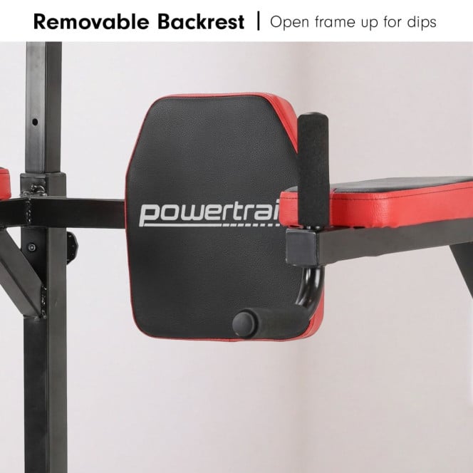 Powertrain J06 Multi-Function Power Tower Pull Up Chin Up Dip Station Heavy Duty Home Gym Strength Training Equipment Image 7