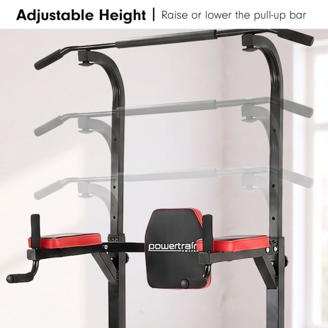 Powertrain J06 Multi-Function Power Tower Pull Up Chin Up Dip Station Heavy Duty Home Gym Strength Training Equipment Image 10