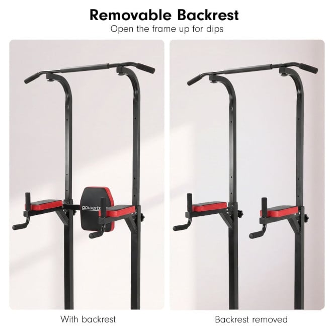 Powertrain J06 Multi-Function Power Tower Pull Up Chin Up Dip Station Heavy Duty Home Gym Strength Training Equipment Image 15
