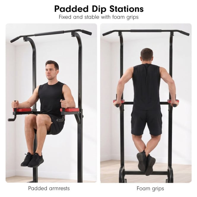Powertrain J06 Multi-Function Power Tower Pull Up Chin Up Dip Station Heavy Duty Home Gym Strength Training Equipment Image 18
