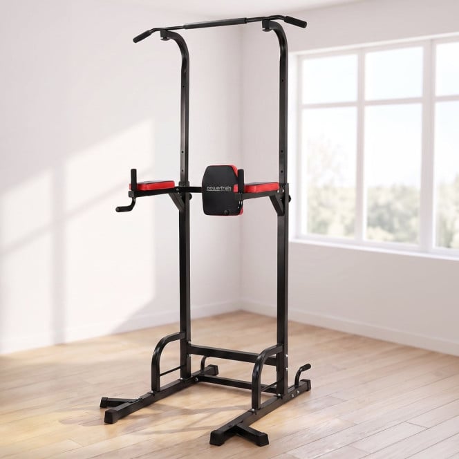 Powertrain J06 Multi-Function Power Tower Pull Up Chin Up Dip Station Heavy Duty Home Gym Strength Training Equipment Image 19