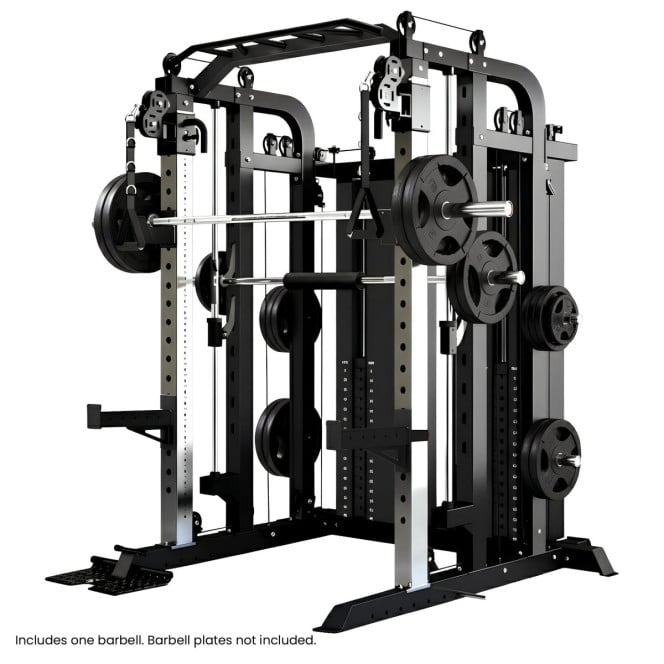 Powertrain 938B Multi-Function Gym Station Smith Machine & Dual Weight Stack Image 2