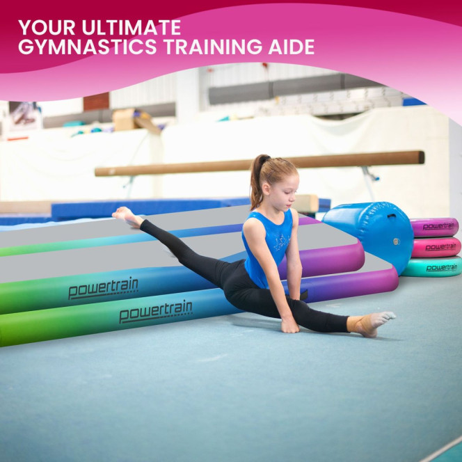 Air Track 4m x 1m x 20cm Inflatable Tumbling Gymnastics Mat - Rainbow Image 11