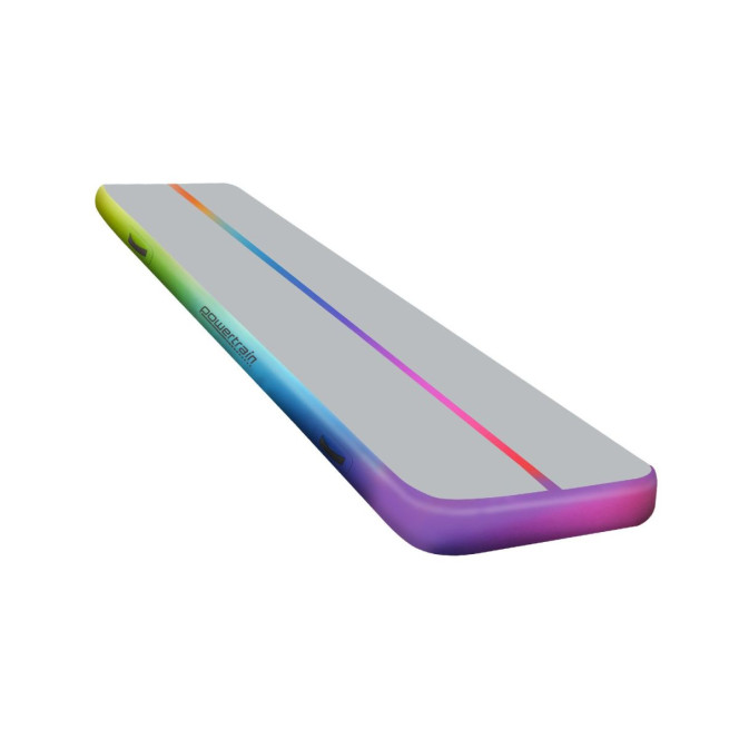 Air Track 4m x 1m x 20cm Inflatable Tumbling Gymnastics Mat - Rainbow Image 2