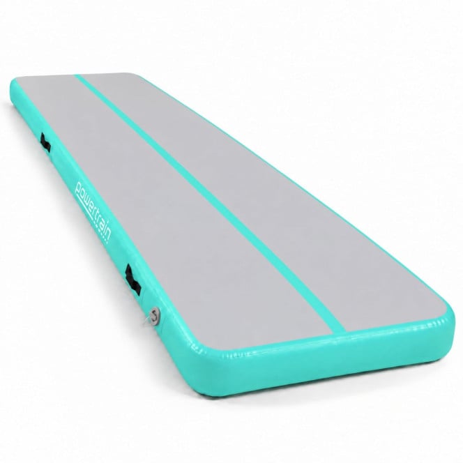 Air Track Powertrain 6m x 2m Gymnastics Mat Tumbling Exercise - Grey Green Image 2