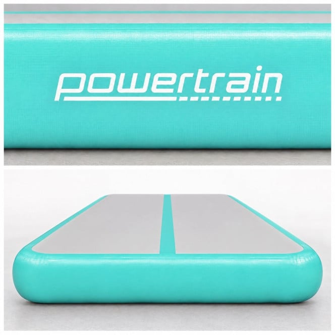 Air Track Powertrain 6m x 2m Gymnastics Mat Tumbling Exercise - Grey Green Image 5