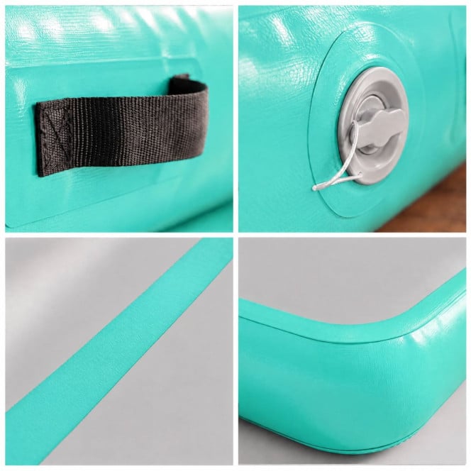 Air Track Powertrain 7m x 1m Inflatable Gymnastics Mat Tumbling - Grey Green Image 4