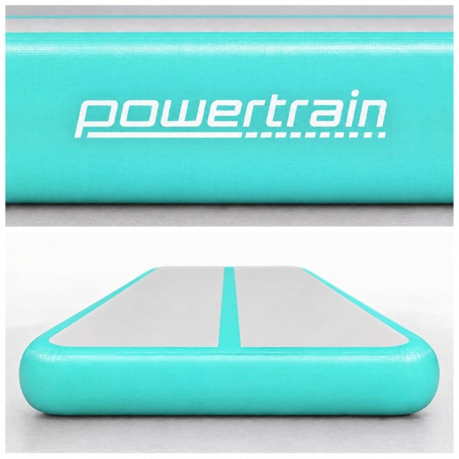 Air Track Powertrain 7m x 1m Inflatable Gymnastics Mat Tumbling - Grey Green Image 5