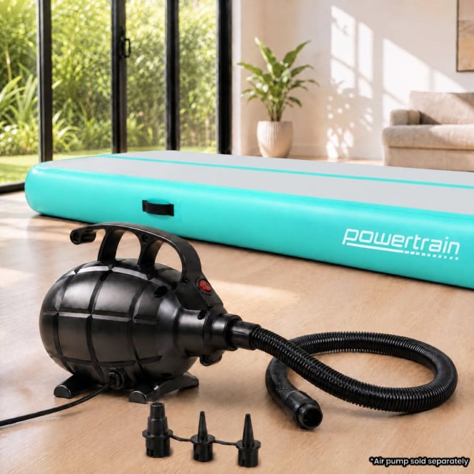 Air Track Powertrain 7m x 1m Inflatable Gymnastics Mat Tumbling - Grey Green Image 15
