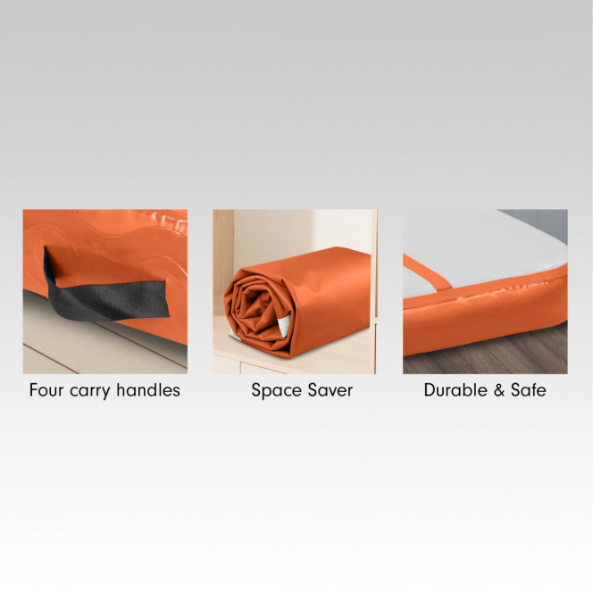 4m x 1m x 20cm Air Track Inflatable Gymnastics Tumbling Mat - Orange Image 4