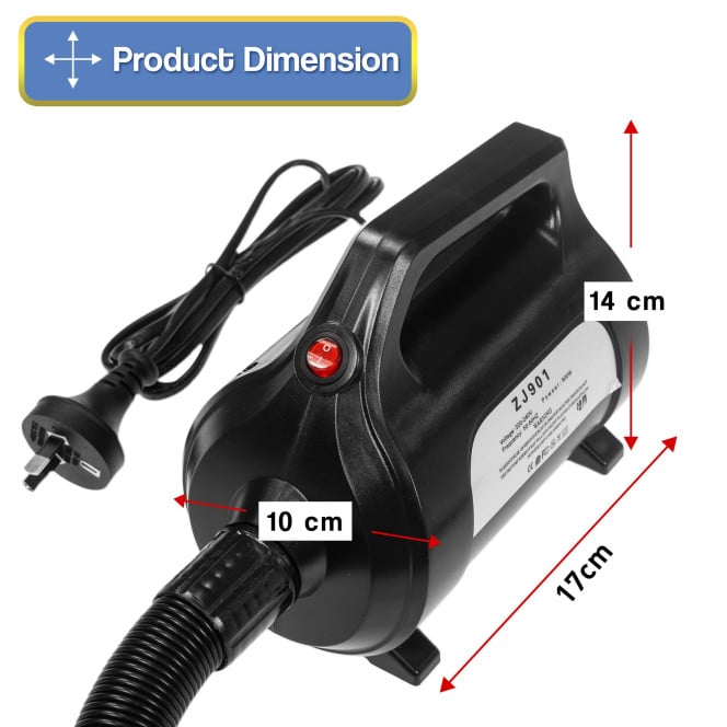 Powertrain Electric Air Track Pump 600w with Deflate Mode Image 7