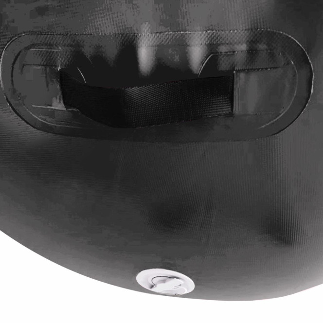 Inflatable Gymnastics Air Barrel Exercise Roller 120cm x 75cm - Black Image 6