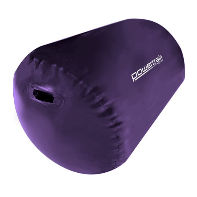 Inflatable Air Exercise Roller Gymnastics Gym Barrel 120 x 75cm Purple