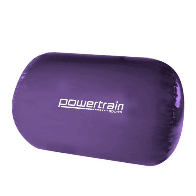 Inflatable Air Exercise Roller Gymnastics Gym Barrel 120 x 75cm Purple Image 2
