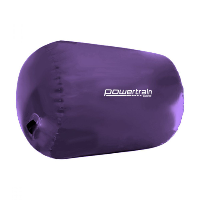 Inflatable Air Exercise Roller Gymnastics Gym Barrel 120 x 75cm Purple Image 3