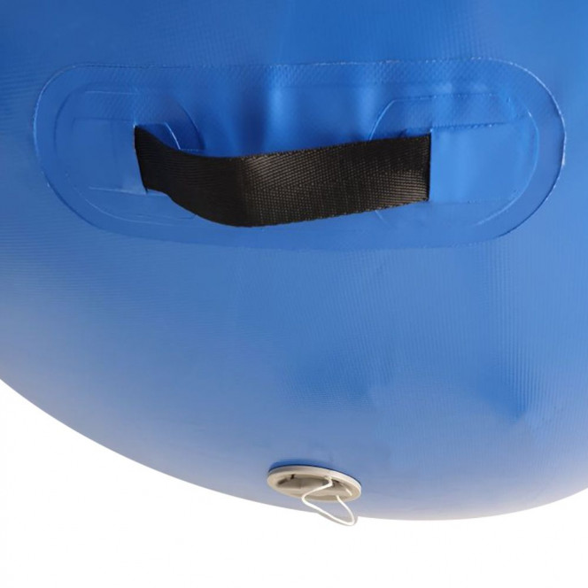 Inflatable Gymnastics Air Barrel Exercise Roller 120cm x 75cm - Blue Image 5